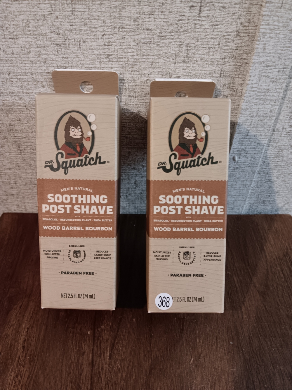 Dr. Squatch Soothing Post Shave - Wood Barrel Bourbon 2.5 Fl Oz × 2